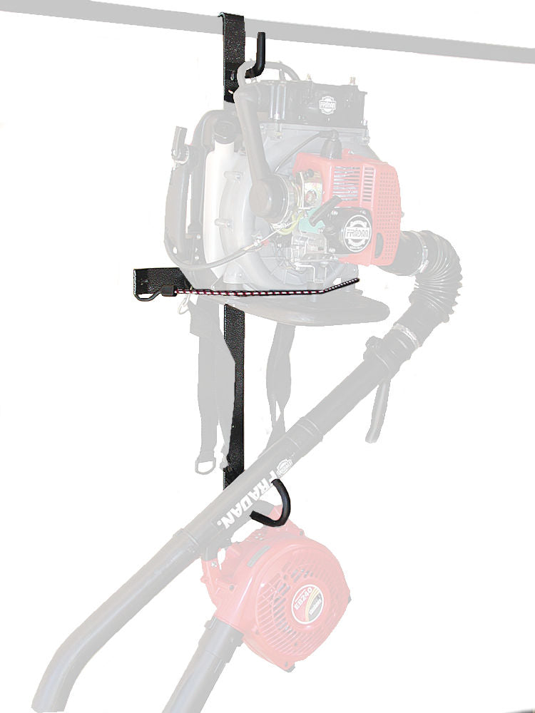 Rack-Em Tool Organizer, Holds 1 Backpack Blower, Black/Gray, Steel - RA-4