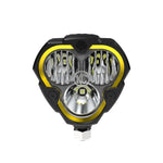KC HiLiTES Driving/Fog Light, LED Bulb, Clear CREE LED, 3.6 in Width x 3-1/2 in Height x 2.6 in Depth Triangular, Set Of 2 - 0288