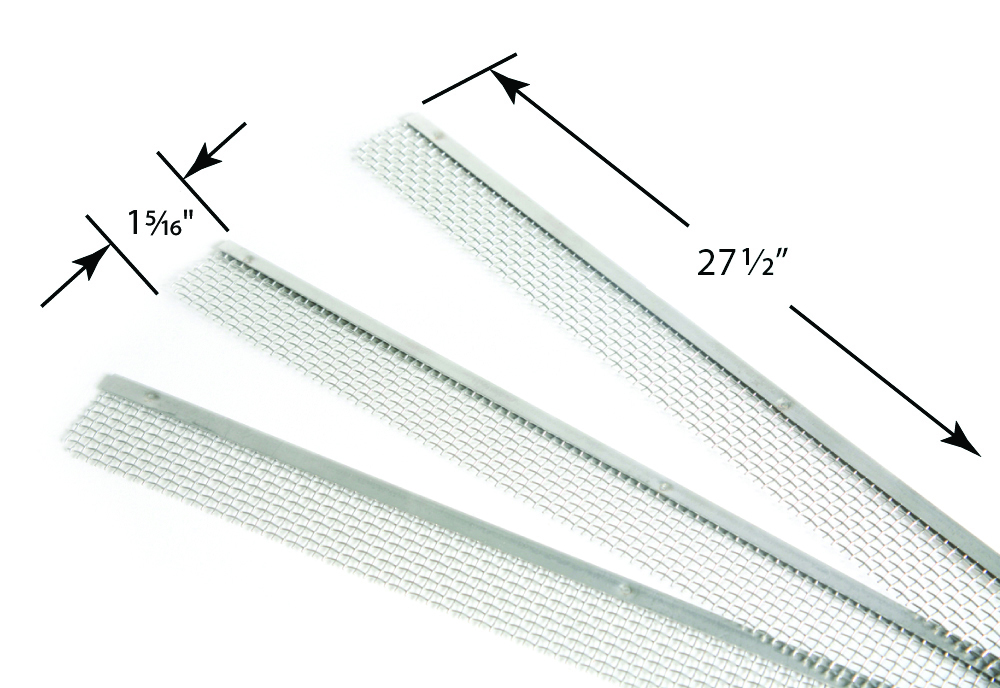 Camco Bug Screen - RV Appliance, 27-1/2 in Length x 1-5/16 in Width, Stainless Steel, Model RS700, Pack Of 3 - 42153