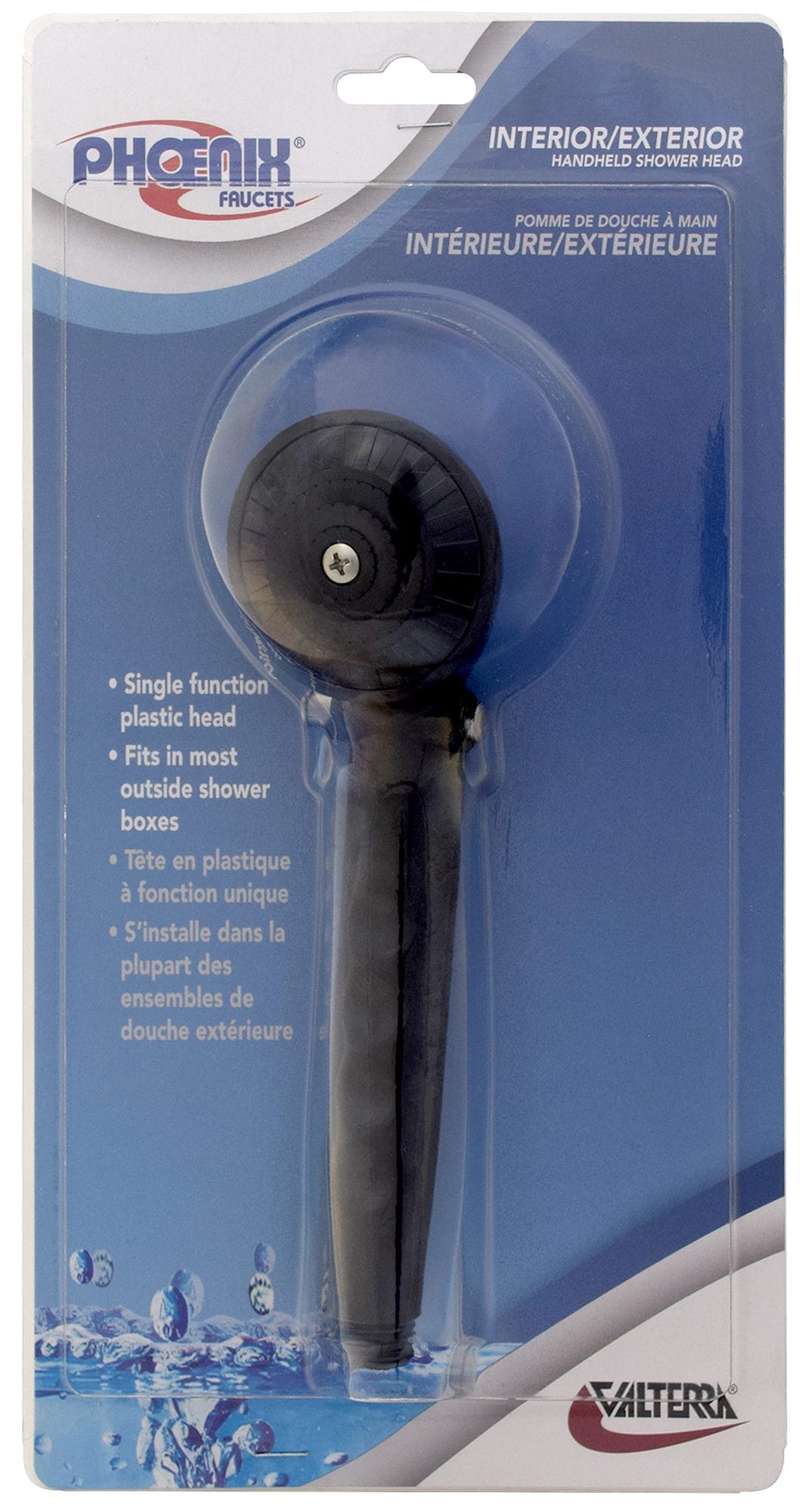 Phoenix Products Shower Head, Black - PF276020
