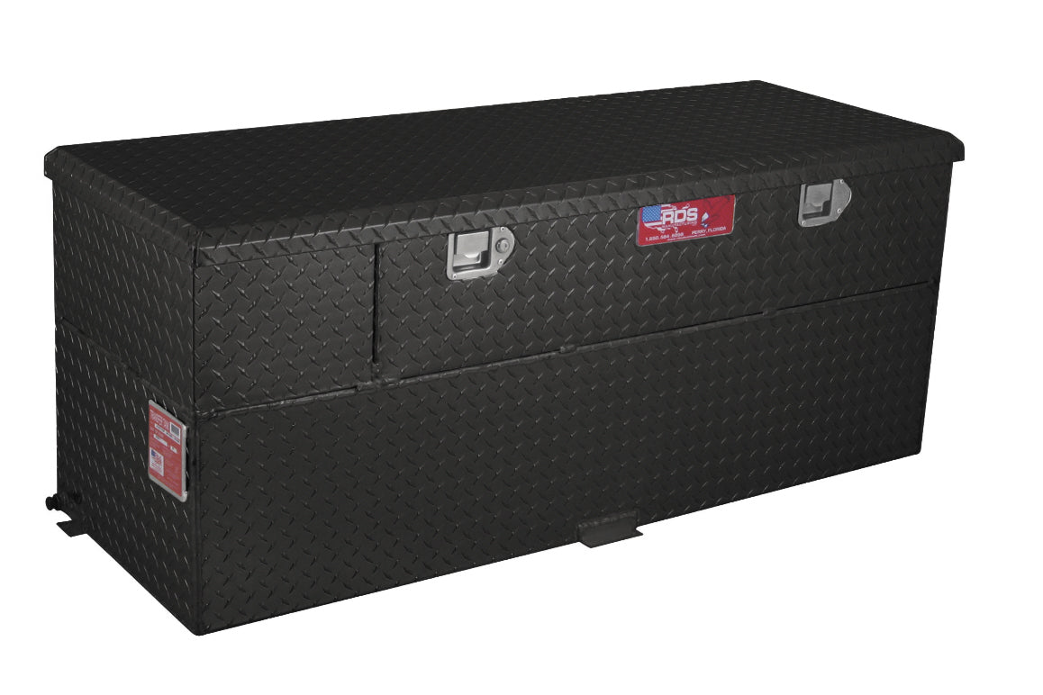 RDS Tanks Liquid Transfer Tank, 20 in Length x 44 in Width x 10 in Height Tool Box, 60 gal Capacity, Black - 73326PC