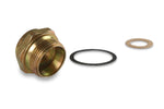 Holley Adapter Fitting, 7/8 in-20 Male Thread to 5/8 in-18 Female Thread, Brass - 26-26