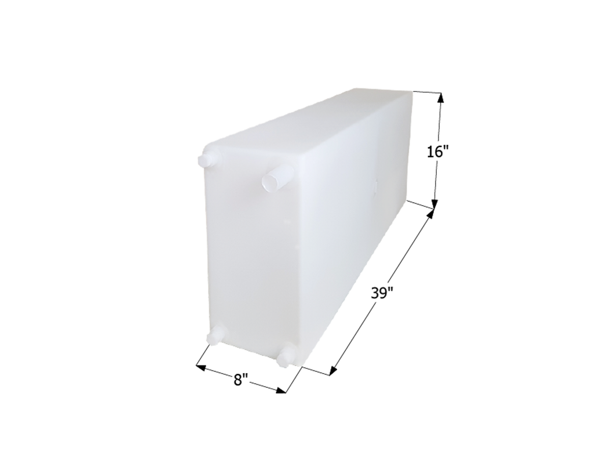 Icon Fresh Water Tank, 20 gal Capacity, 39 in Width x 8 in Length x 16 in Height - 12724