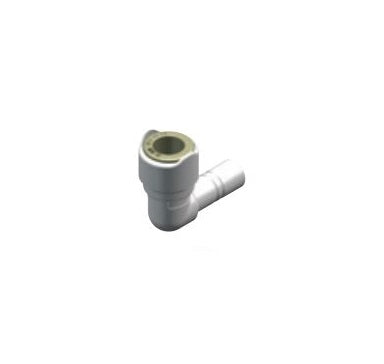 WHALE Fresh Water Fitting, 15 Millimeter Female Quick Connect x 15 Millimeter Male Stem, 90 degree Elbow, White - WX1522B