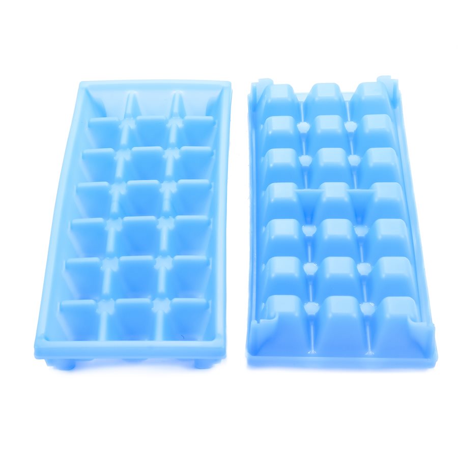 Camco Ice Cube Tray, 21 Mini Cubes, 9 in Length x 4 in Width x 1 in Depth, Set Of 2 - 44100