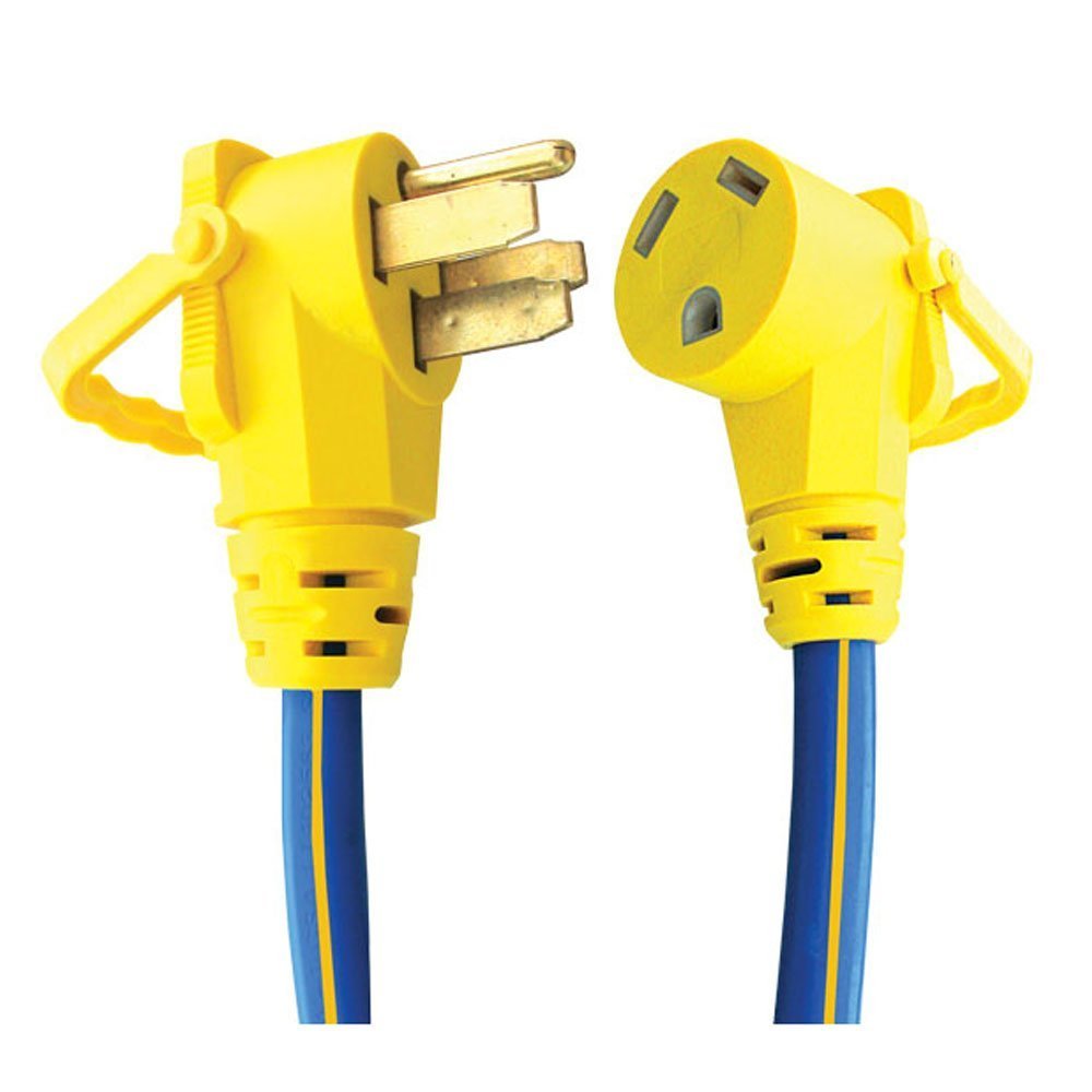 AP Products Power Cord Adapter, Pro Series, 50 amp Plug And 30 amp Receptacle, Blue And Yellow - 16-00505