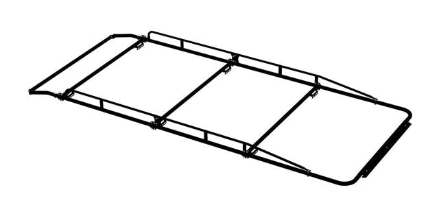 Holman Ladder Rack, Pro III Series, 1000 lb Capacity, Gloss Black - 4NLSMR