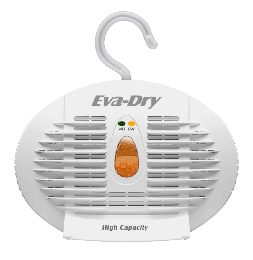 Eva-Dry Dehumidifier, 5-1/2 in Width x 5-1/2 in Height x 2-1/2 in Depth, 6 To 8 oz Moisture Removal Capacity - E-500