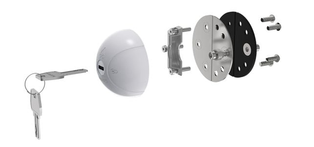 Holman Puck Lock Kit, Stainless Steel, 4 Keys, Set Of 2 - 84001