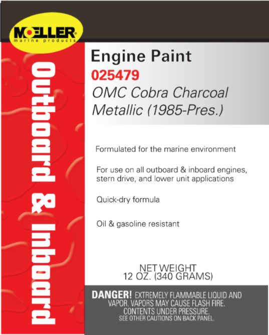 Moeller Marine Products Engine Paint, 12 oz - 025479