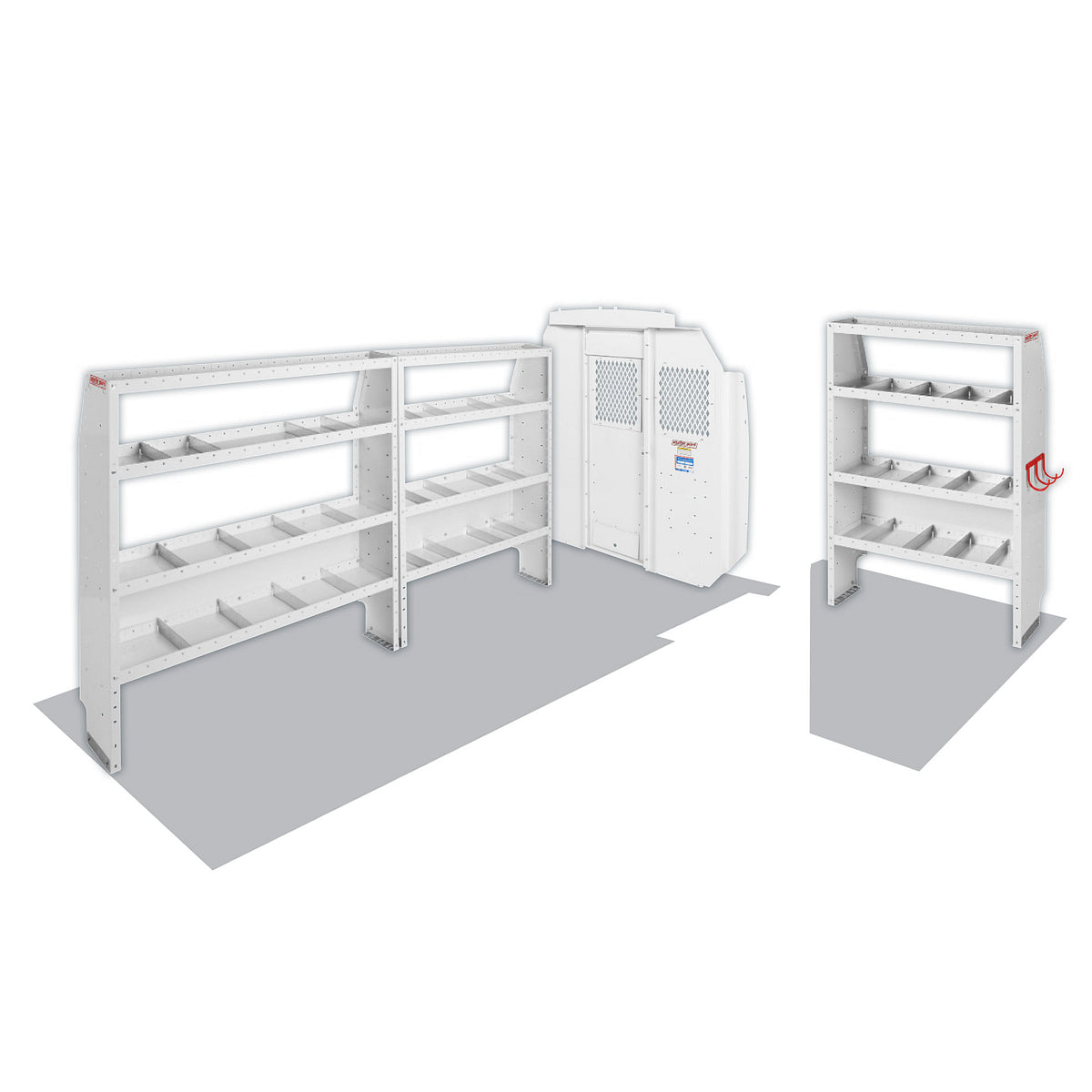 Weather Guard Van Storage System Kit, White - 600-8440L
