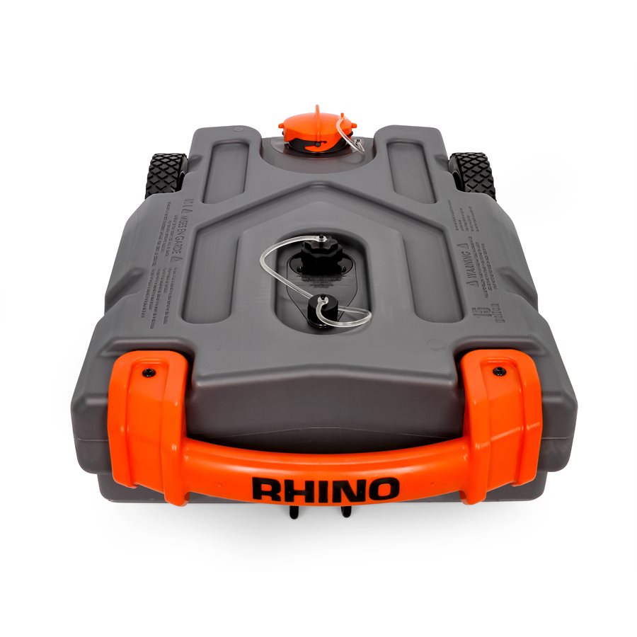 Camco Portable Waste Holding Tank, 15 gal, 2 Wheel Design - 39000