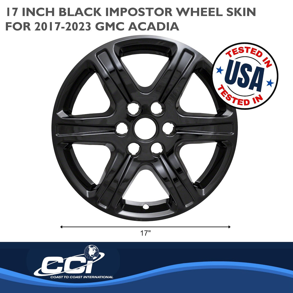 Coast2Coast Wheel Skins & Styled Wheel Covers IWCIMP395BLK product image 2