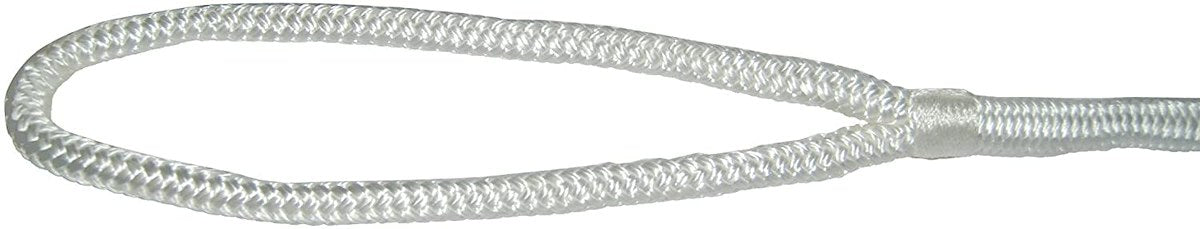Taylor Made Dock Line, 4450 lb Tensile Strength, 3/8 in Diameter x 15 ft Length, White - 11328