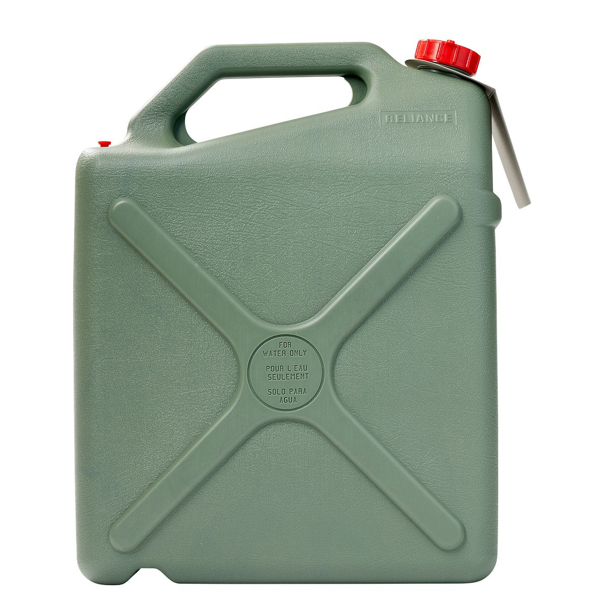 Reliance Liquid Storage Container, 6 gal, 14-3/4 in Length x 6-1/4 in Width x 19 in Height, With 3 Piece Spout System - 8580-43C