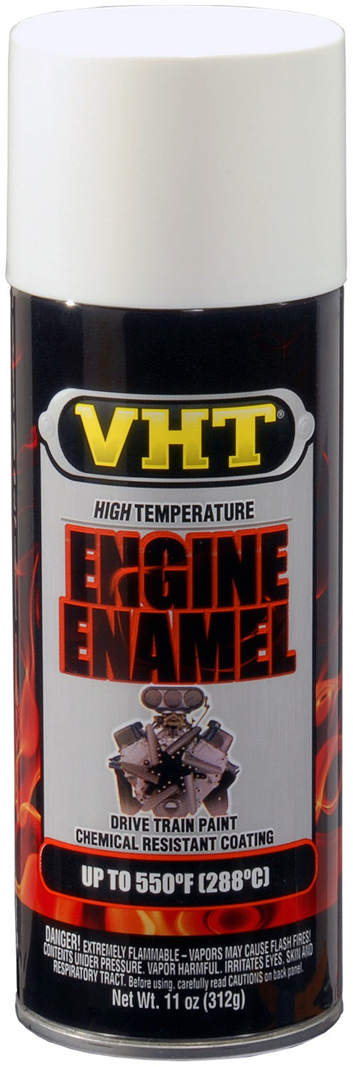 VHT/ Duplicolor Engine Paint, Heat Resistant to 550 Degrees Fahrenheit, Gloss White, 11 oz Aerosol Spray Can - SP129
