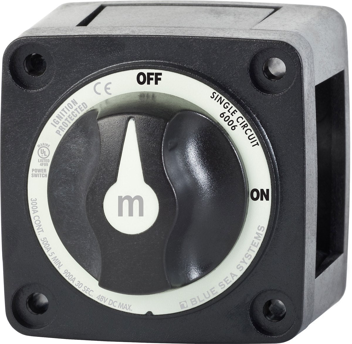 Blue Sea Battery Disconnect Switch, M Series, 48 V DC, 300 amp - 6006200-BSS