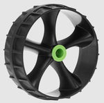 Railblaza Kayak/Canoe Carrying Cart Wheel, 1 in Diameter x 3-1/4 in Length Center Bore Size, 10.3 in Diameter x 3.6 in Width, Set Of 2 - 50-0002-71