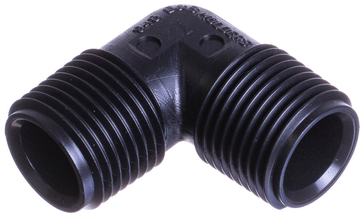 B&B Molders Fresh Water Hose End Fitting, 1/2 in Male Pipe Thread (MPT) - 94138