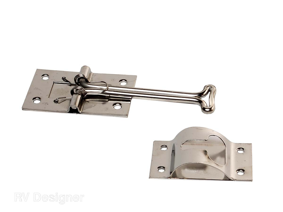RV Designer Door Holder, 4 in Length, Stainless Steel - E224