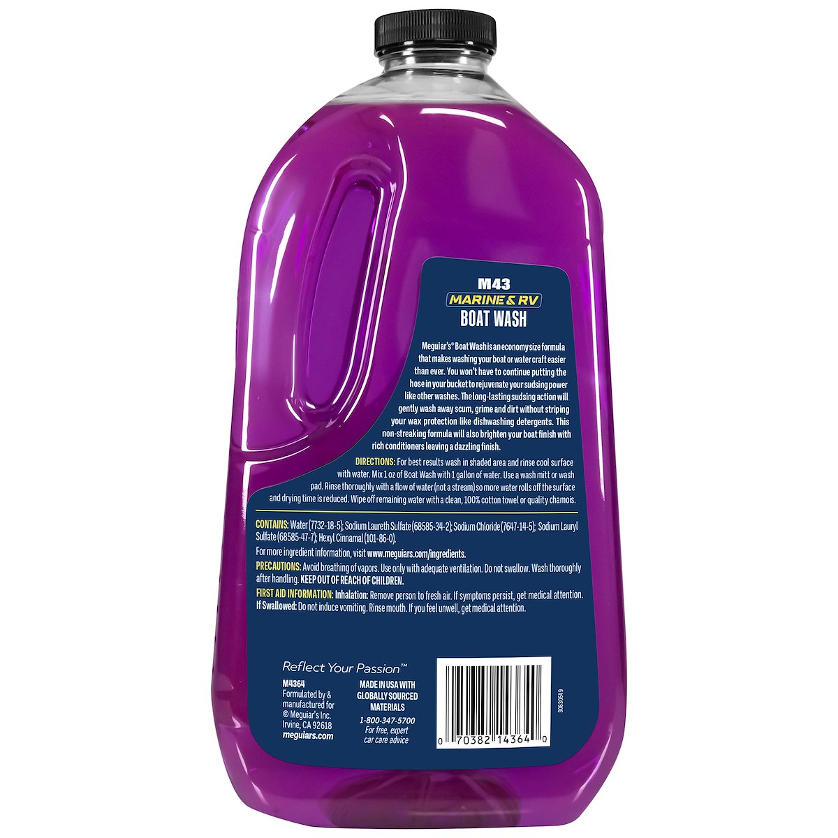Meguiars Boat Wash, 64 oz Jug - M4364