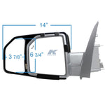 K-Source Exterior Towing Mirror, Black, Set Of 2 - 81850