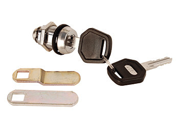 RV Designer Lock Cylinder, 7/8 in, With Straight And Offset Cam/2 Keys - L547