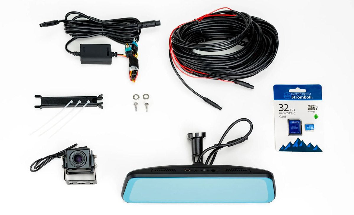 BrandMotion Backup Camera, Anti Glare Tempered Glass Screen, 9.66 in LCD Screen, 1980 x 320 Pixel Display - FVMR-1150
