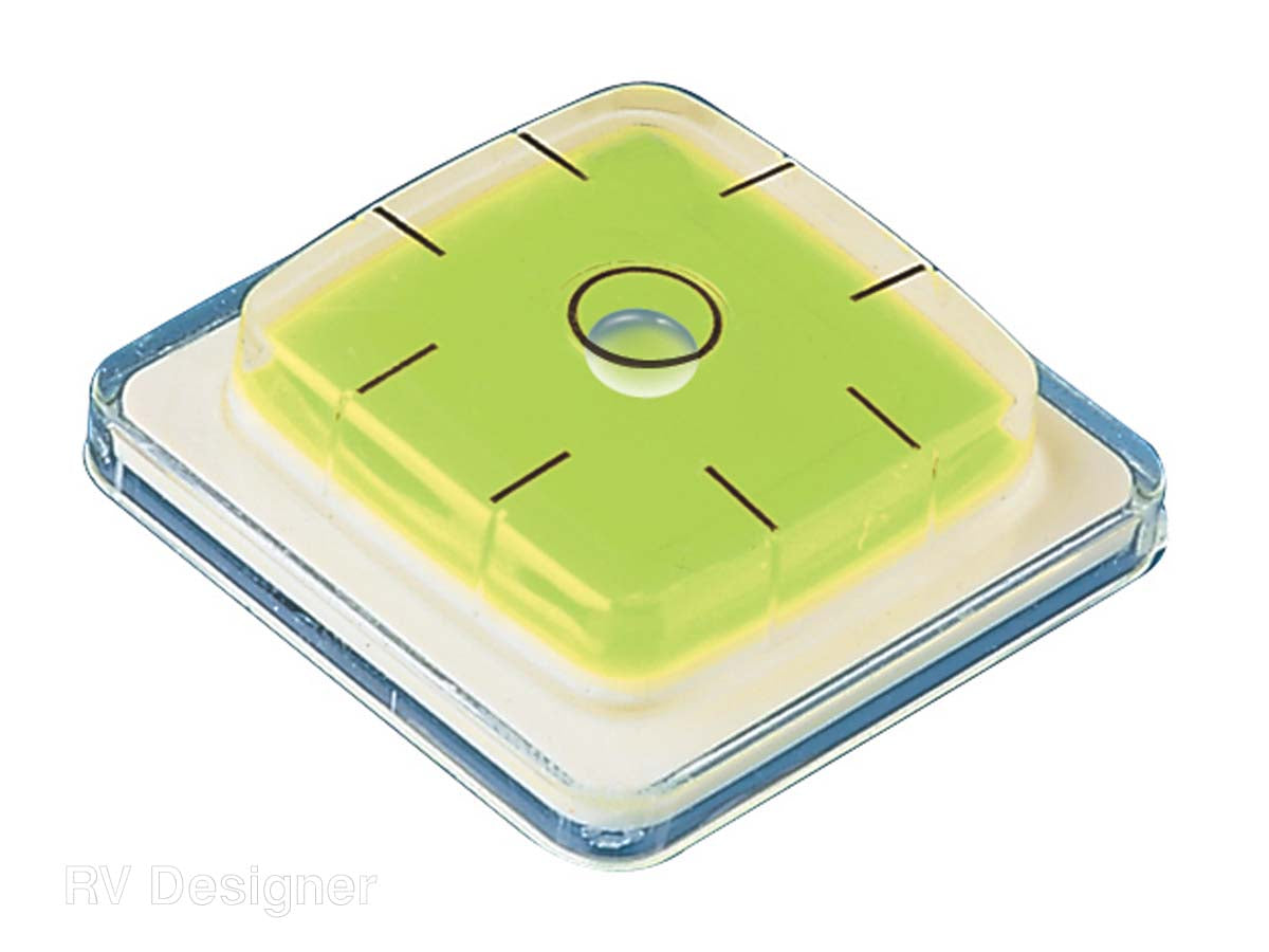 RV Designer RV Level, White, 1-3/4 in x 1-3/4 in, Set Of 2 - E403