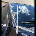 Recon Accessories Antenna Mast, 8 in Length, Chrome, Aluminum - 264ANTCH