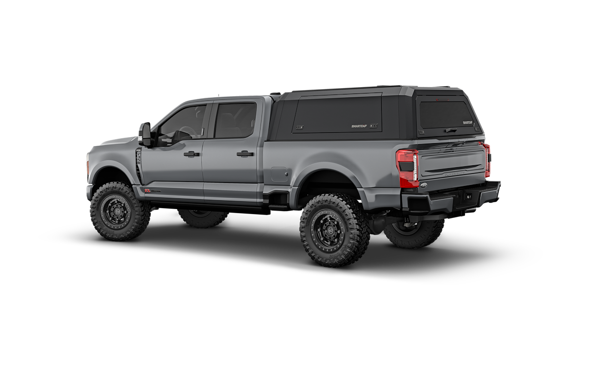 SmartCap Truck Cap, Holds Up To 330 lb When Moving And 770 lb When Parked, Matte Black, Stainless Steel - EA0315-MB