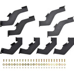 Westin Nerf Bar, 3 in Square Straight, Black, Mild Steel - 56-14155