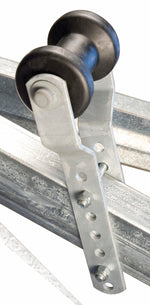 C.E. Smith Company Trailer Boat Roller Bracket, 5 in Roller Size, Black Roller And Silver Bracket, Steel - 32003G