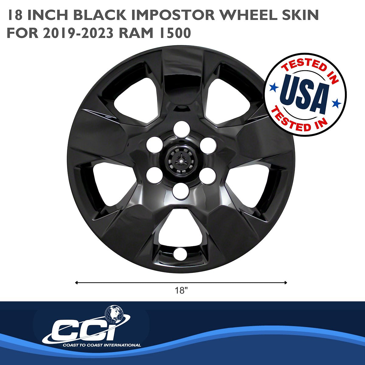 Coast2Coast Wheel Skins & Styled Wheel Covers IWCIMP435BLK product image 3