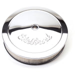 Edelbrock Air Cleaner Assembly, 5-1/8 in Diameter Carburetor, 5-1/8 in Flange, 14 in Diameter x 3-3/4 in Tall - 1221