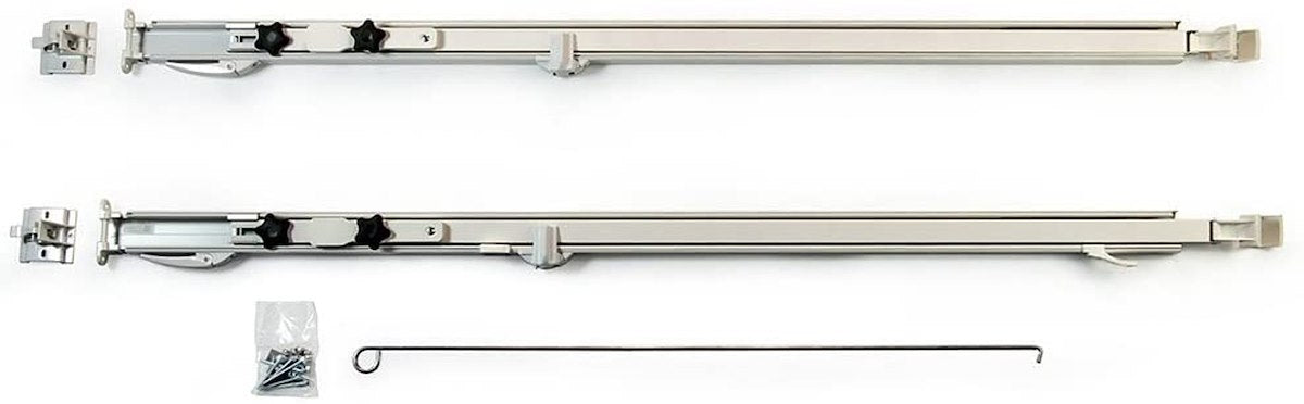 Carefree RV Awning Arm, 68 in To 81 in Awning Rail To Floorline, 8 ft Extension, White - 961501WHT