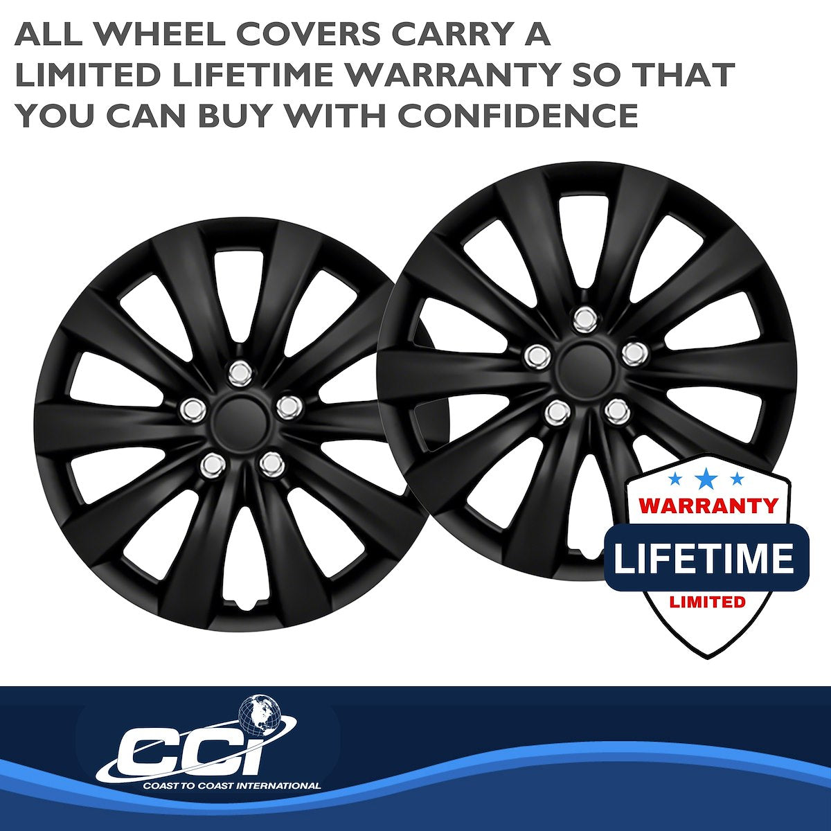 Coast2Coast Universal Wheel Covers IWC103816BLK product image 3