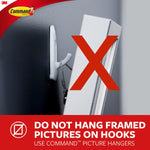 3M Multi Purpose Hook, White, Set of 3 - 17067ES