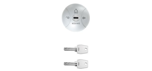 Holman Puck Lock Kit, Stainless Steel, 2 Keys - 84000
