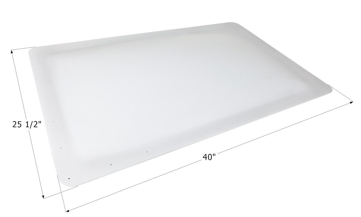 Icon Skylight, 4 in High Bubble Type Dome, For 36 in Length x 21-1/2 in Width Opening, 40 in Length x 25-1/2 in Flange Width - 14140