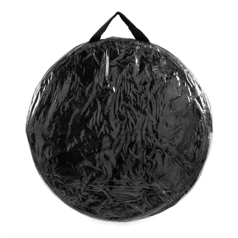 Camco Trash Can, 18 in Diameter x 24 in Height, Black, Holds 33 gal Bags - 42893
