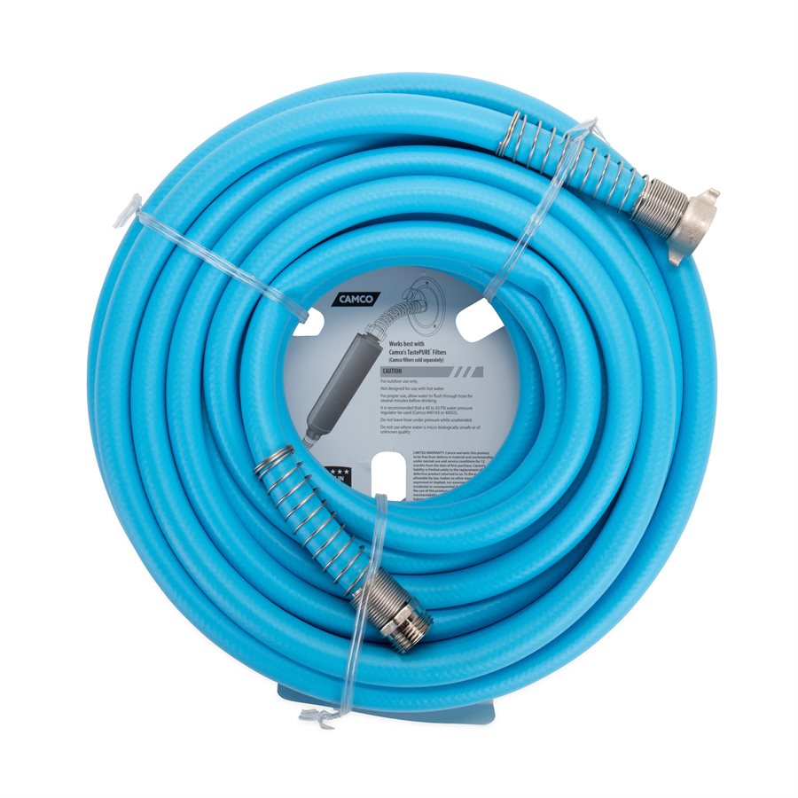 Camco Fresh Water Hose, 5/8 in Internal Diameter, 50 ft Length, 100 PSI Working Pressure - 22596