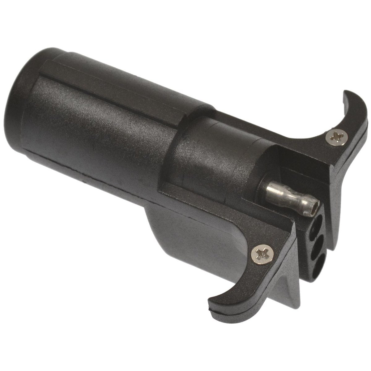 Pollak Trailer Wiring Connector Adapter, 6-Pole Round Vehicle End To 4-Way Flat Trailer End - 6P-102V