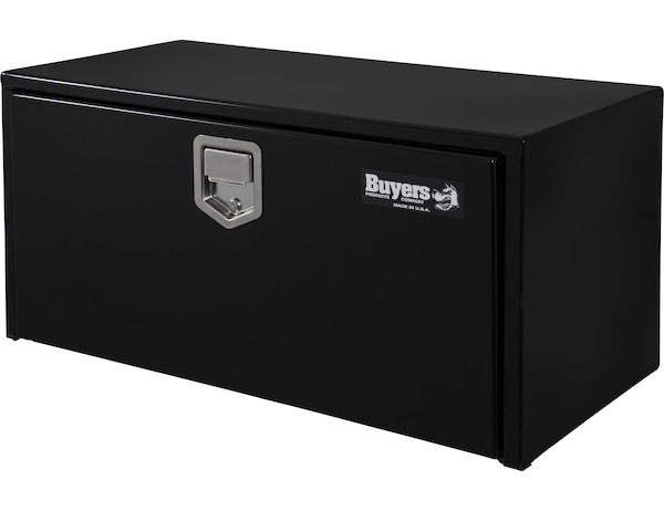 Buyers Products Tool Box, 1 Recessed Drop Door, Black, Steel - 1702105