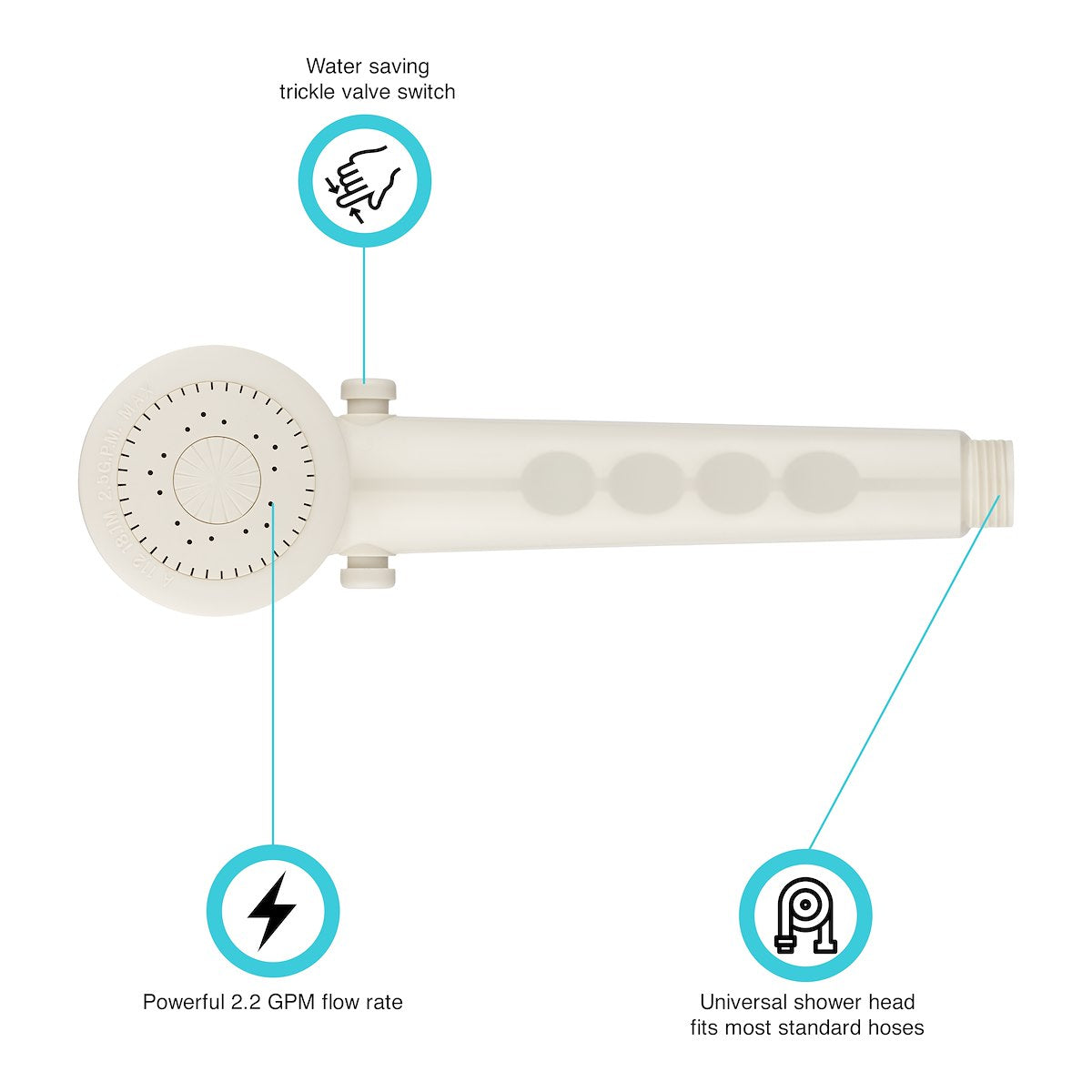 Dura Faucet Shower Head - DF-SA135-BQ