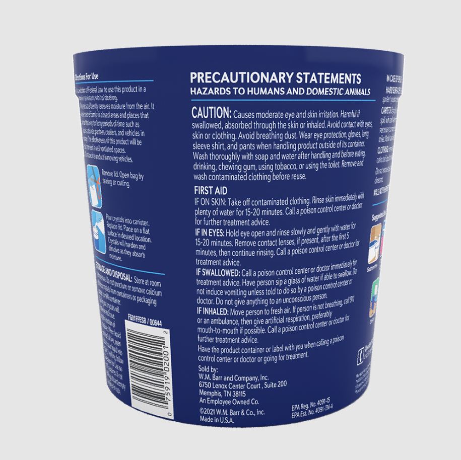 WM Barr & Company Dehumidifier, 10.5 oz - FG01FFESB
