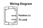 JR Products Multi Purpose Switch, 1.625 in x 1.250 in Cutout, White - 12005