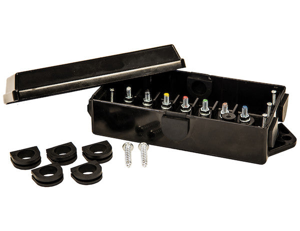 Buyers Products Wire Terminal Block, 7 Terminals - 5601101