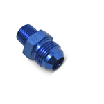 Russell Automotive Adapter Fitting, -6 AN To 1/4 in NPT, Blue, Aluminum - 660440