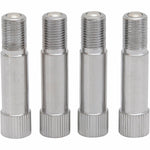 Tru Flate Valve Stem Extension, 1-1/4 in Length, Chrome Plated, Brass, Pack Of 4 - 38-315-4